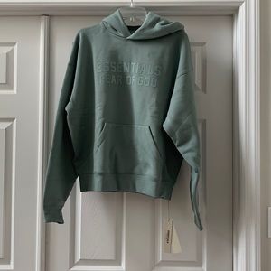 ESSENTIALS Fear of God green sweatshirt